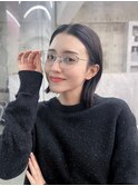 メルティカラー似合わせカットフェミニンロング韓国レイヤー