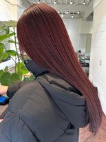 ラレイ ハラジュク(Lalei harajuku)&nbsp;【白石】艶カラーボルドーロングブリーチなし暖色原宿