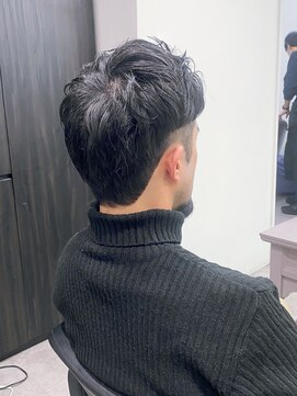 グランドライン(GRAND LINE) 《GRANDLINE友田千栄》黒髪短髪メンズビジネスマンスタイル