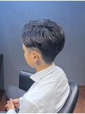 ビジネスフォーマル ツーブロックショート 七三オールバック