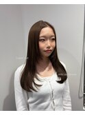 【RIKA指名限定】ミルクティーブラウン/レイヤーカット