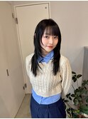 フェイスフレーミングカラーショートウルフミディアムレイヤー