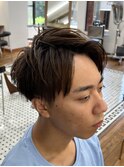 アップバング/メンズカット/大人メンズ/マッシュショート