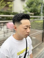 刈部倶楽舞&nbsp;スキンフェード/サイドパート　フェード/七三/黒髪/ビジネス