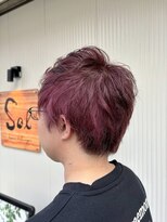 ソル 千葉(Sol) メンズショート/白髪ぼかし/脱白髪染め/アップバング