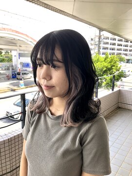 マリーインターナショナル 浦添店(MARIE INTERNATIONAL) インナーカラーブラックラベンダーシルバーベージュコントラスト