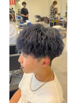 オーシャントーキョー 仙台(OCEAN TOKYO) ツイストスパイラルマッシュ刈り上げツーブロックメンズパーマ