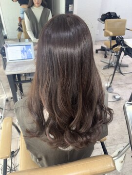 アジールヘア 所沢プロペ通り店(agir hair) ブラウンカラー ゆる巻 所沢