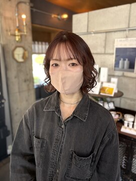 ファスナー(fustener) ボブ×ピンクブラウン