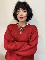 サンチャサロン(sancha salon) 黒髪パーマアレンジ
