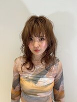 ピークス 千葉店(Peaks) ミルクブラウン/ブリーチなし/韓国風くびれミディ/顔周り/前髪