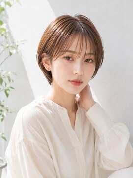 アンサ 阪急桂店(ANSA) 大人ショート｜小顔カット×透明感ベージュ