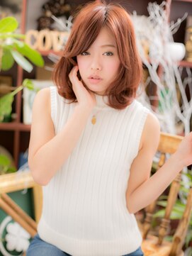 カバーヘア イヴ 戸頭店(COVER HAIR EVE) *+COVER HAIR+*…カラーがポイント☆斜めバング小顔ふわミディa