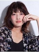 30代40代からのグラマラスボリュームアップパーマ大人ミディアム
