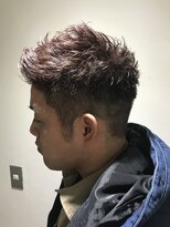 パティオンツー(PATIONN2)&nbsp;メンズ刈り上げツーブロックベリーショートハイトーンスタイル