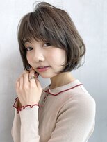 アイティー バイ アルバム 浦和店(IT by ALBUM) ナチュラルショートボブ_ココアブラウンフリンジウェーブ_47100