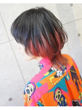 ヘアテリア リュウ 大塚(hair teria ryu) 朱色×ウルフ