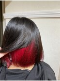 インナーカラー！ ヴィヴィッドレッド！