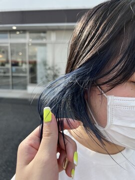 アース コアフュールボーテ 長野稲田店(EARTH coiffure beaute) デザインインナーブリーチハイライトバレイヤージュ