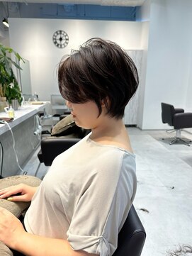 ネイロ 錦糸町(NeiRo) 魅力倍増カールセミディシアーカラーダークアッシュショートヘア