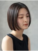 大人の切っぱなしボブ 2