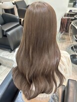 ワット 原宿店(W)&nbsp;ミルクティーヘーゼルベージュダブルカラーブリーチ原宿#w055