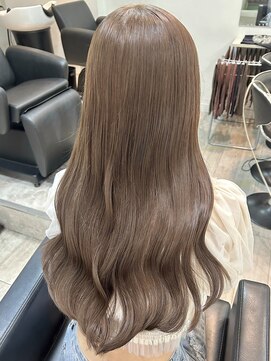 ワット 原宿店(W) ミルクティーヘーゼルベージュダブルカラーブリーチ原宿#w055