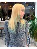 【枝毛.切れ毛を防ぐ】ケアブリーチ+ケアカラー　￥18700※松原伊織不可