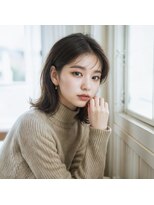 トゥーリ(tuuli)&nbsp;大人女性◆艶レイヤー前髪ピンクベージュ 髪質改善 縮毛矯正