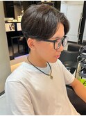 ニュアンスパーマ メンズカット メンズサロン センターパート