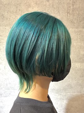 キャラ シャローネ 池袋(Chara Chalone) ターコイズグリーン/ウルフスタイル【岸雄一】