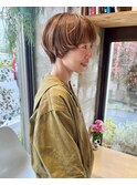 マッシュショート/ブラウンベージュ/ショートヘア
