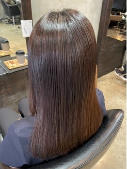 ディジュ ヘア デザイン 牛田店(Didju hair design)の写真/《1~2ヶ月うる艶美髪キープ☆髪質改善LINKトリートメント》うねりに特化した髪質改善トリートメント◎