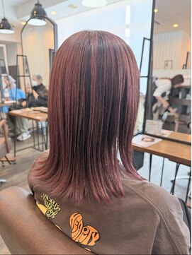 ビズヘアー グランバース(bisou hair grandbase) アンブレラカラー/ピンクベージュ