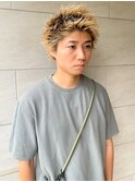 <5>メンズカット×スパイキーショート×ブリーチ♪学割も人気
