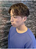 フェザーパーマ センターパート