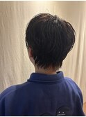 無造作パーマ/刈り上げマッシュ/前髪あり
