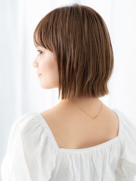 カバーヘア ブリス 志木南口駅前店(COVER HAIR bliss) シースルーバング耳掛け切りっぱなしボブディ//志木20代30代40代