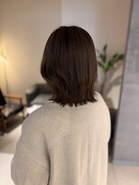 エミュ 伏見 国際センター(emu)&nbsp;アッシュベージュ/赤み消しカラー/レイヤーボブ/外はねボブ