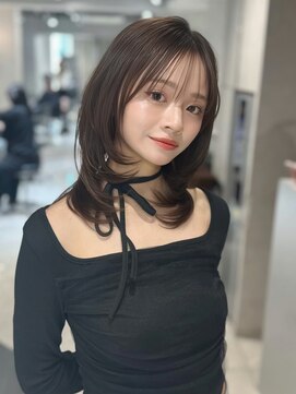 ユーフォリア 池袋東口駅前店(Euphoria) 韓国風ハッシュカット◎顔周りレイヤー×暗髪グレージュ