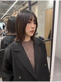 イメチェン　ボブ　外ハネボブ　美髪　ホワイトブロンド　韓国
