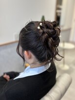 レンジヘアー(lange hair)&nbsp;up style