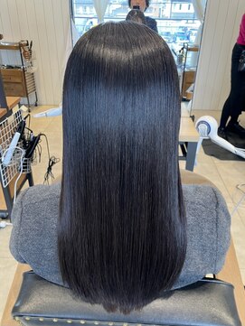 エクファヘアエステプラス 草津 栗東(ex-fa hair esthe+) イメチェン/ピンクベージュ/アンブレラカラー/前髪/南草津/栗東