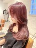 【透明感カラー♪】カット＋ダブルカラー（ブリーチ＋ワンカラー）￥23600