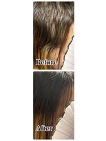 なご美ヘアー(なご美hair)&nbsp;顔周り　リペア15分＋800本