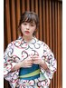 【夏季：女性限定】浴衣着付け+選べるトレンド５スタイルヘアセット☆ 9900円