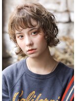 カライング(ing)&nbsp;【＋～ing】無造作ウルフカーリーショートボブ【柳沼くるみ】