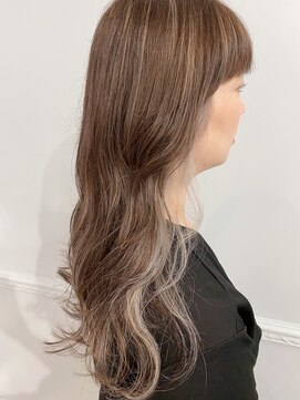 ヘアスタジオ アルス 御池店(hair Studio A.R.S) ハイライト インナーカラー ホワイトブロンド#テラコッタ