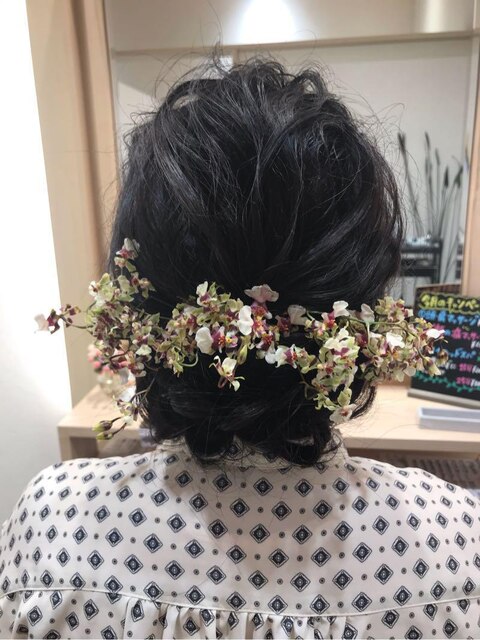 ヘアセット　ダウンスタイル