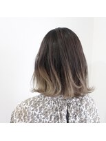 デコヘアーフラッペ(DECO HAIR frappe)&nbsp;【ウルフボブ】ふわふわショートのミルクティアッシュグラデ